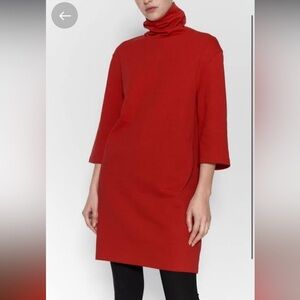 Zara blueish greyish turtleneck dress in the color size medium‎